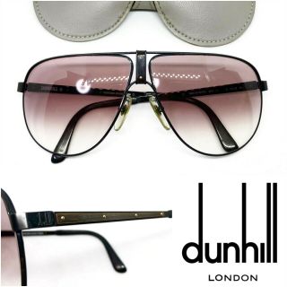 Dunhill 6043 [ Horn Trims ] Eyeglasses Sunglasses Frame Vintage 80s