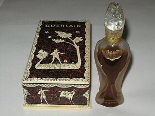 Vintage Guerlain Mitsouko Amphora Rosebud Perfume Bottle & Box 1/2 Oz 2/3,  Full