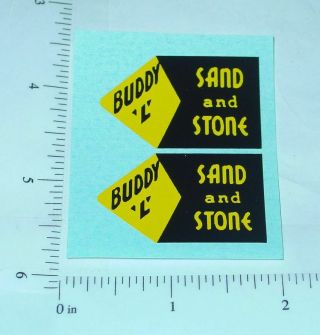 Buddy L Sand & Stone Dump Truck Stickers Bl - 010