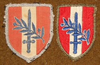 Wwii Us Forces Austria Patches - One Theater Made Usfa