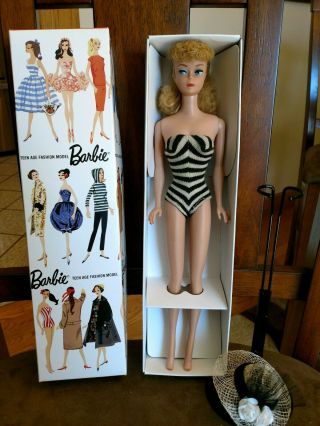 VINTAGE BARBIE DOLL 5 PONYTAIL WITH VERY RARE SANDY BLONDE HAIR 2