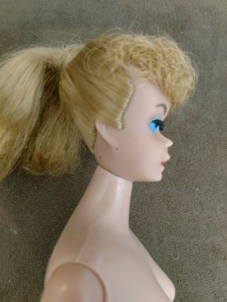 VINTAGE BARBIE DOLL 5 PONYTAIL WITH VERY RARE SANDY BLONDE HAIR 7