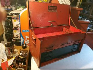 Vintage Red Snap On Tool Box Chest Kra - 58d 
