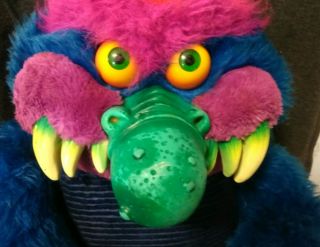 Vintage 1986 Amtoy American Greetings My Pet Monster Plush Stuffed - No cuffs 2