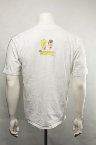 Vtg Beavis and Butthead MTV Show All Over Print Tee T - shirt Size L Made in USA 6