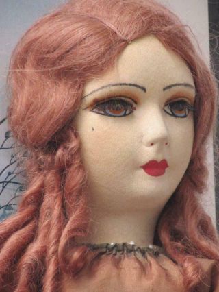 Fabulous Vintage 32 " Boudoir Doll Ring Lady,  Outfit,  Mohair Wig