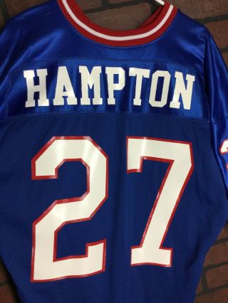 Vintage 1990’s Authentic APEX York Giants 27 HAMPTON Football Jersey 5