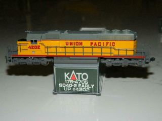 Kato N Scale 176 - 4705 Union Pacific Sd40 - 2 Early Diesel Loco 4202 Vtg/nos