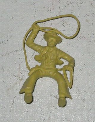 Marx 1950s Roy Rogers Mineral City 60mm Vinyl Cowboy With Intact Lasso