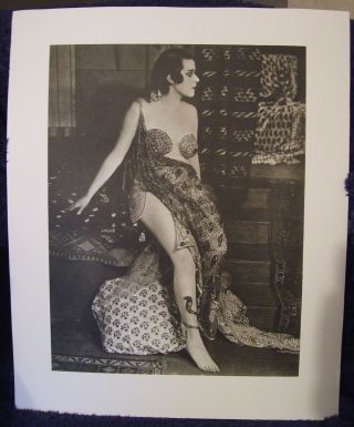 Vintage Photo Sexy Theda Bara Cleopatra Museum Find Rare Great Art