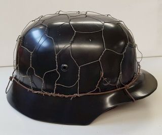 Ww2 German Helmet M35.  M40.  M42 M38.  Chicken Wire Helmet Cover