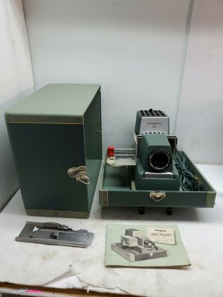 Vintage Argus 300 Automatic 35mm Slide Changer Projector W Bulb