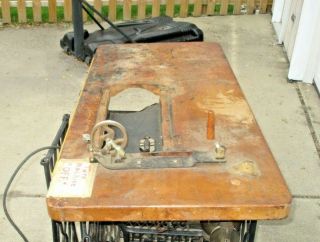 Vintage Singer Sewing Machine Industrial Table Top; Motor; Other Parts