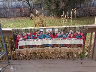 VINTAGE THE LAST SUPPER BY DAVINCI TAPESTRY WALL HANGING,  66 INCHES x 24 INCHES 2