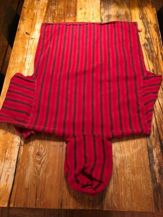 Cross Colours - Vintage 1990s Hoodie Pullover - XXL - Red & Brown Stripes 6