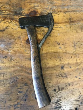 VINTAGE ANTIQUE MARBLE ARMS & CO AXE HATCHET No.  5 SAFETY 1898 2