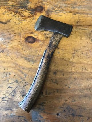 VINTAGE ANTIQUE MARBLE ARMS & CO AXE HATCHET No.  5 SAFETY 1898 5