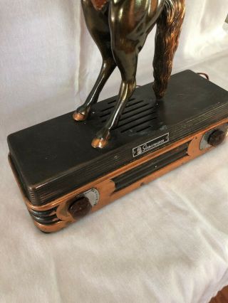 1940’s Vintage Rare Abbotwares Cowboy Bucking Brass Radio 2