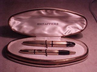 Vintage Shaeffer Pen/pencil Set In Case - 1/10 14k