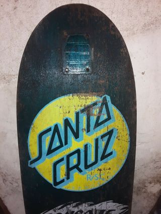 Old school vintage 83 Santa Cruz skateboard from 1983 concave Olson 2