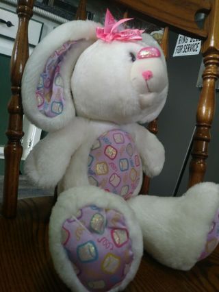 VERY RARE VINTAGE 1991 HALLMARK YUM YUM PLUSH WHITE MERRY MARSHMALLOW BUNNY 2