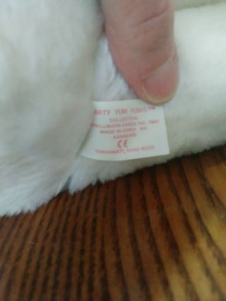 VERY RARE VINTAGE 1991 HALLMARK YUM YUM PLUSH WHITE MERRY MARSHMALLOW BUNNY 6