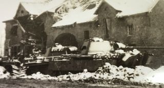 Ww2 Photo Panther Tanks Krinkelt Belgium Destroyed Gi Snap Shot Caption