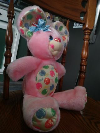 VERY RARE VINTAGE 1991 HALLMARK YUM YUM PLUSH PINK GIGGLING GUMBALL MOUSE 2