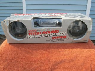 Vintage Kraco Kid - 581 - D - - Am/fm Stereo Cassette Car Radio With Speakers - -
