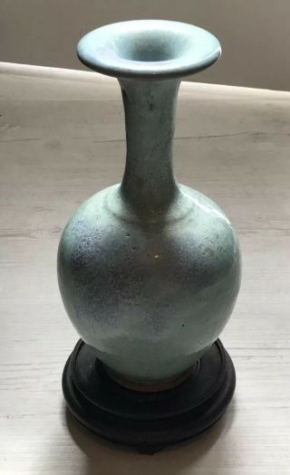 Antique Chinese Song Dynasty Style Ru Type Vase 18 - 19th Century