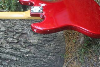 Fender JV Squire Jazz Bass,  MIM body with 73 vintage Fender case 8