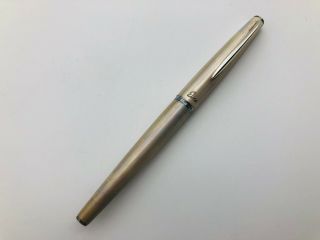 G576 Pilot Elite Sterling Silver Fountain Pen 18k - 750 F Vintage Rare