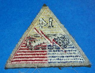 CUT - EDGE WOOL WW2 14th ARMORED DIVISION PATCH 2