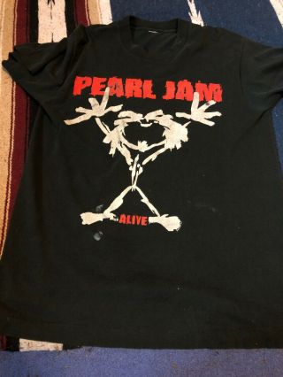 Pearl Jam Vintage Alive Shirt Xl Soundgarden Smashing Pumpkins Alice In Chains