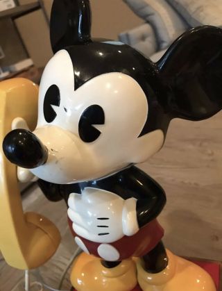 Vintage 1976 Disney Mickey Mouse Push Button Landline Telephone 6