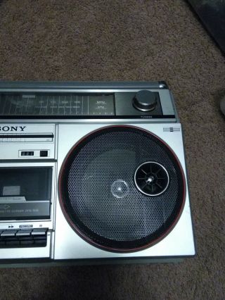 Vintage SONY CFS - 500 AM/FM Stereo Cassette Boombox Ghetto Blaster 4