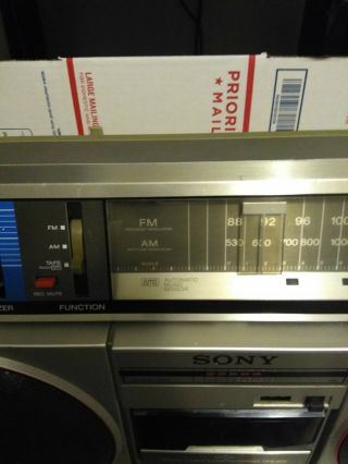 Vintage SONY CFS - 500 AM/FM Stereo Cassette Boombox Ghetto Blaster 6