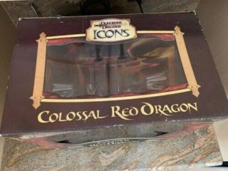 D&D ICONS Mini - COLOSSAL RED DRAGON (Rare Limited Edition and) - NIB 2