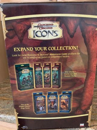 D&D ICONS Mini - COLOSSAL RED DRAGON (Rare Limited Edition and) - NIB 3