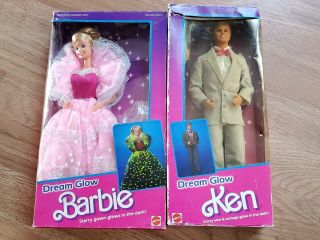 Dream Glow Barbie & Ken Doll Vintage 1985 Classic Nib Nrfb