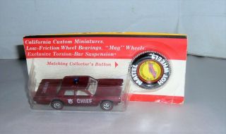 Vintage 1969 Hot Wheels Redline Fire Chief Cruiser Red Nmoc