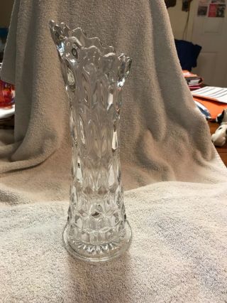 Vintage Fostoria American 10 1/2” Swung Vase
