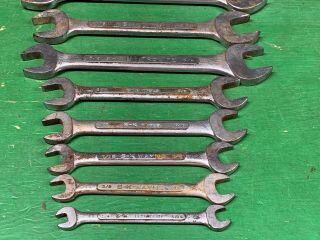 11 Piece SK TOOLS Vintage Open End Large Jumbo SAE Wrench Set USA 1/4 to 1” 2