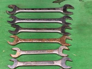 11 Piece SK TOOLS Vintage Open End Large Jumbo SAE Wrench Set USA 1/4 to 1” 5