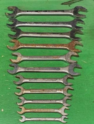11 Piece SK TOOLS Vintage Open End Large Jumbo SAE Wrench Set USA 1/4 to 1” 6