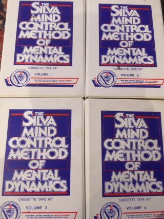 Rare Silva Mind Control Method Of Mental Dynamics Kit Vol 1 - 4.  32 Tapes