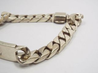 Mens Tiffany & Co.  Vintage Sterling Silver I.  D.  Bracelet 48.  6 Grams Not Engraved