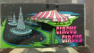 Vintage Bally 1975 Circus Circus Slot Machine Glass Las Vegas Silkscreened