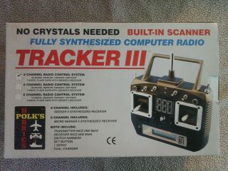 Vintage Polks Hobbies Tracker 3 8 Channel Computer Synthesized Rc Transmitter