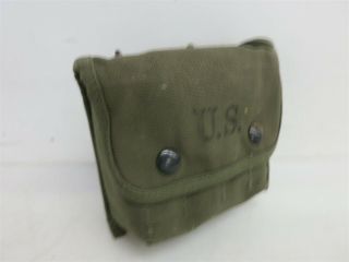 Vintage 1945 U.  S.  Army/ Gi Field Medical Kit In Canvas Pouch Issued To Gi